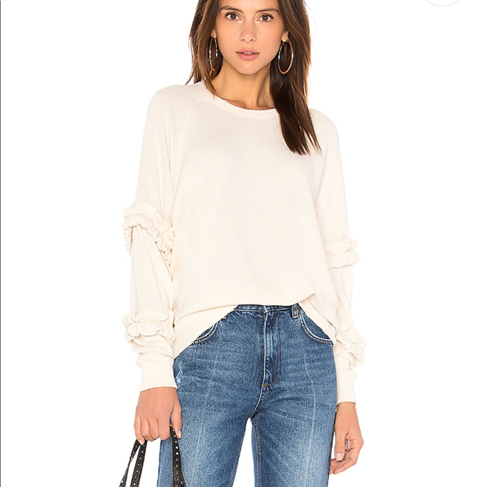 Ruffle Sweatshirt